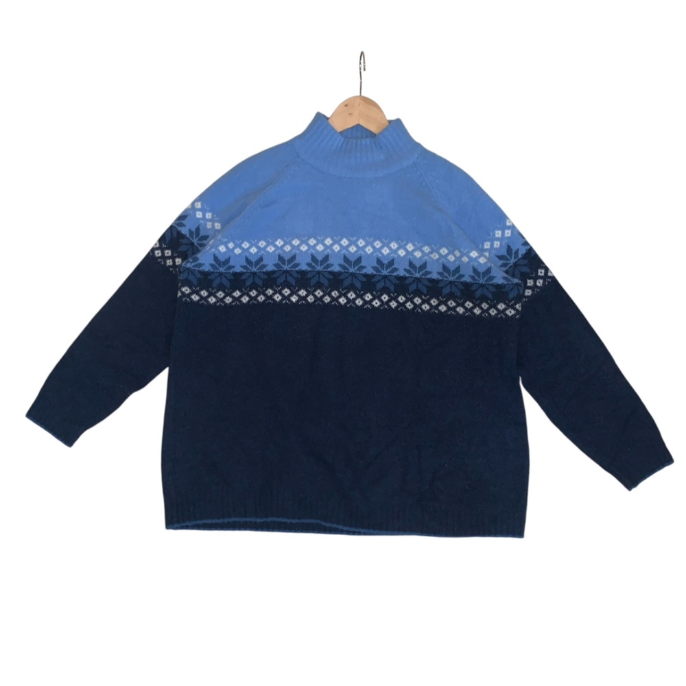 Vintage St. John's Bay Fair Isle Style Women’s Sweater Wool Blend Size 2XL
